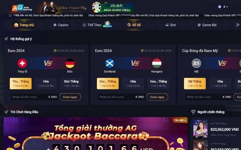 Khám phá nền tảng cá cược K8BET uy tín hàng đầu